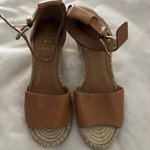 Vince Camuto Brown Espadrille Sandals